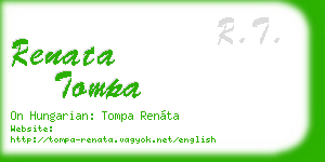 renata tompa business card