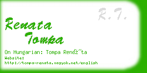 renata tompa business card